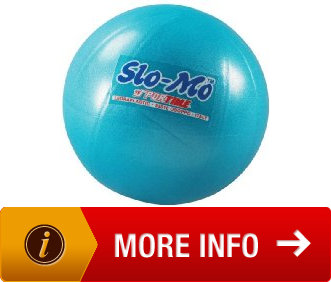 Sportime 1004586 SloMo Exercise and Therapy Ball, Small, Assorted Colors, 71/2 to 10 Dia. RealWorld